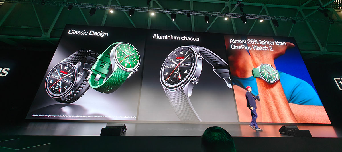 OnePlus Watch 2R on stage