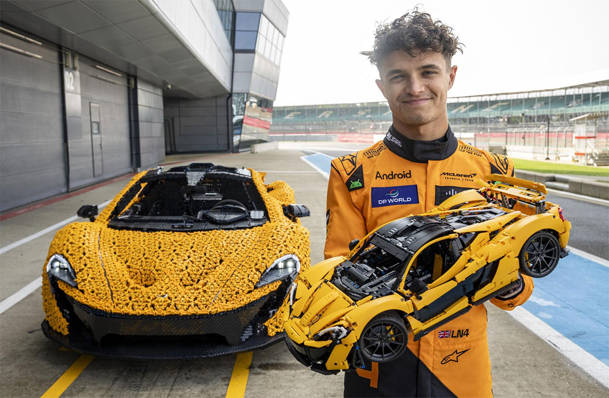 lego mclaren p1 op silverstone